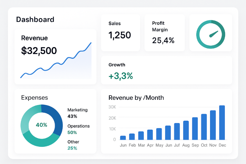financial dashboard